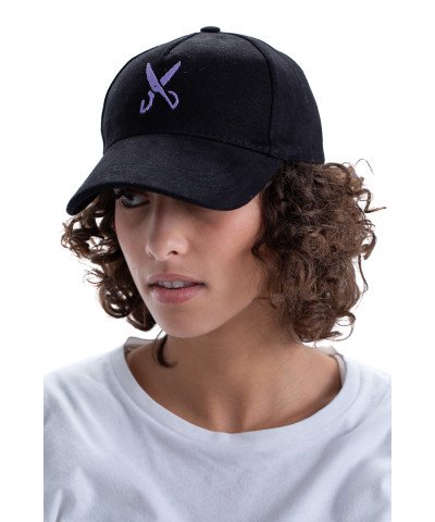 Cap zigzag - Black/Purple