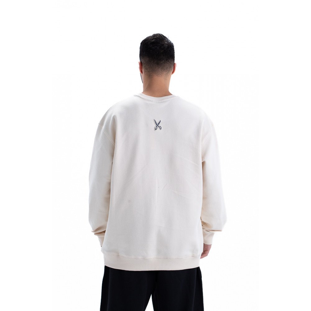 Sweatshirt oversize - Beige / Gray Sweatshirt oversize - Beige / Gray