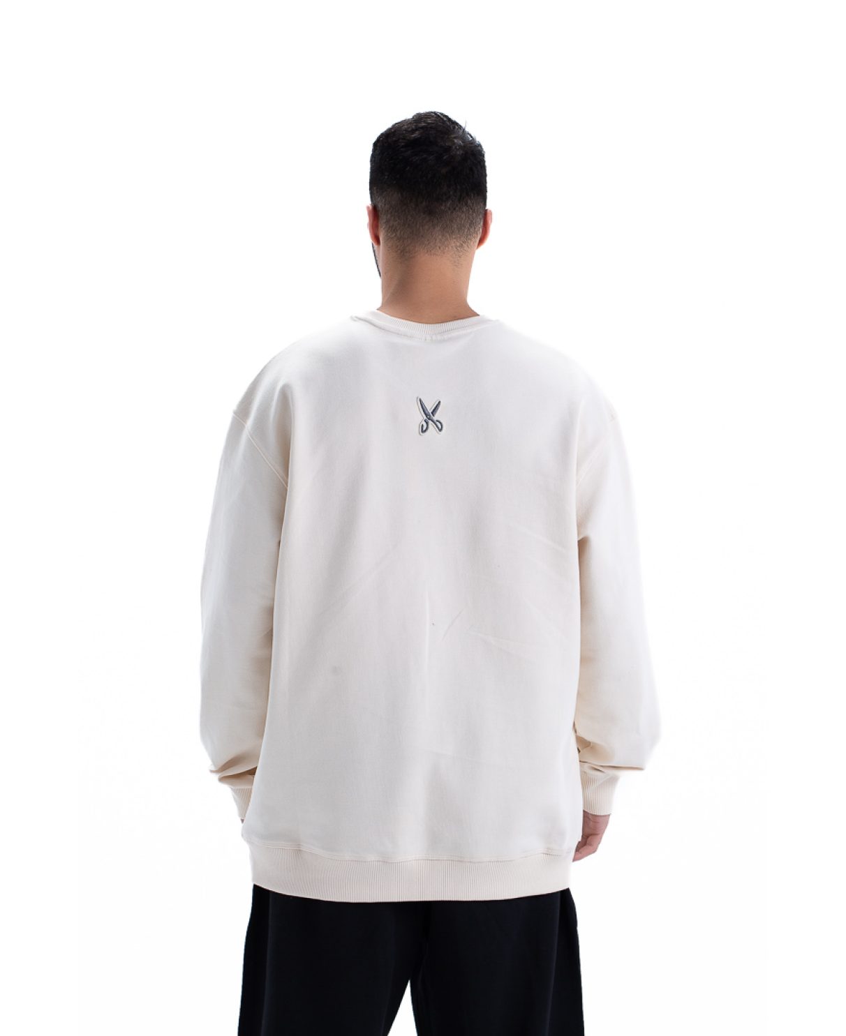 Sweatshirt oversize - Beige / Gray