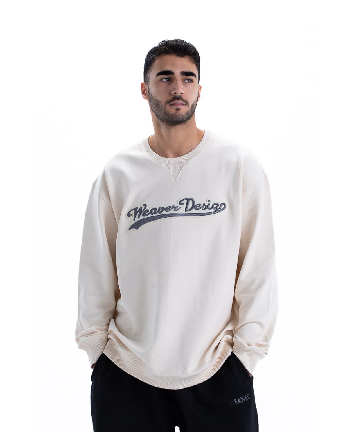 Sweatshirt oversize - Beige / Gray