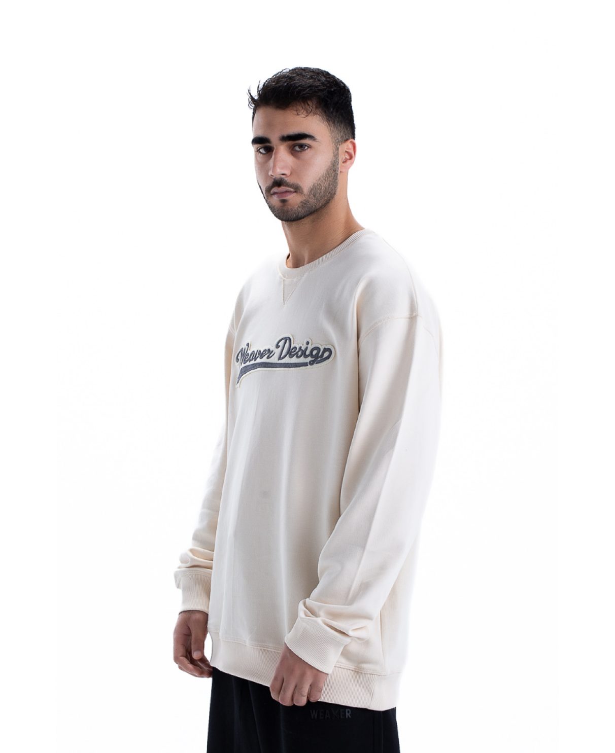 Sweatshirt oversize - Beige / Gray