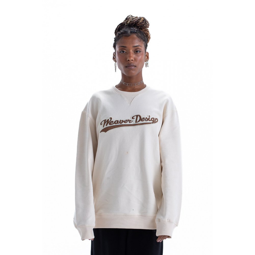 Sweatshirt oversize - Beige / Brown