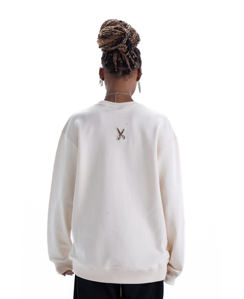 Sweatshirt oversize - Beige / Brown Sweatshirt oversize - Beige / Brown