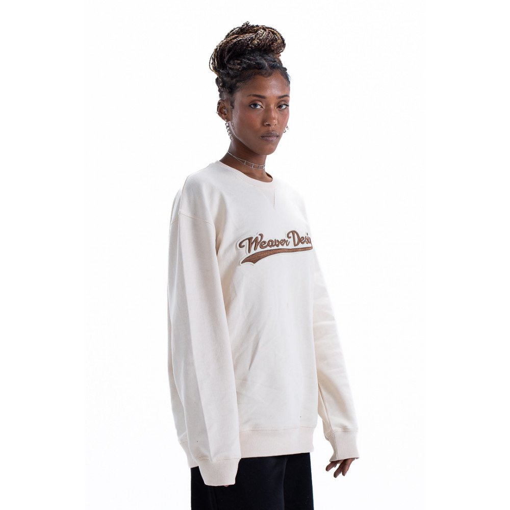 Sweatshirt oversize - Beige / Brown