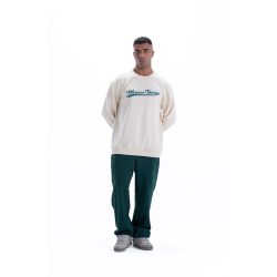 Sweatshirt oversize - Beige / Green