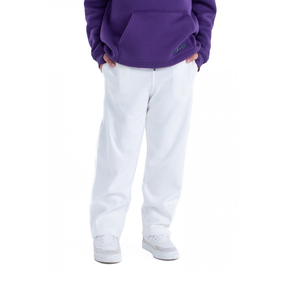 New Kids Pants Weaver - White