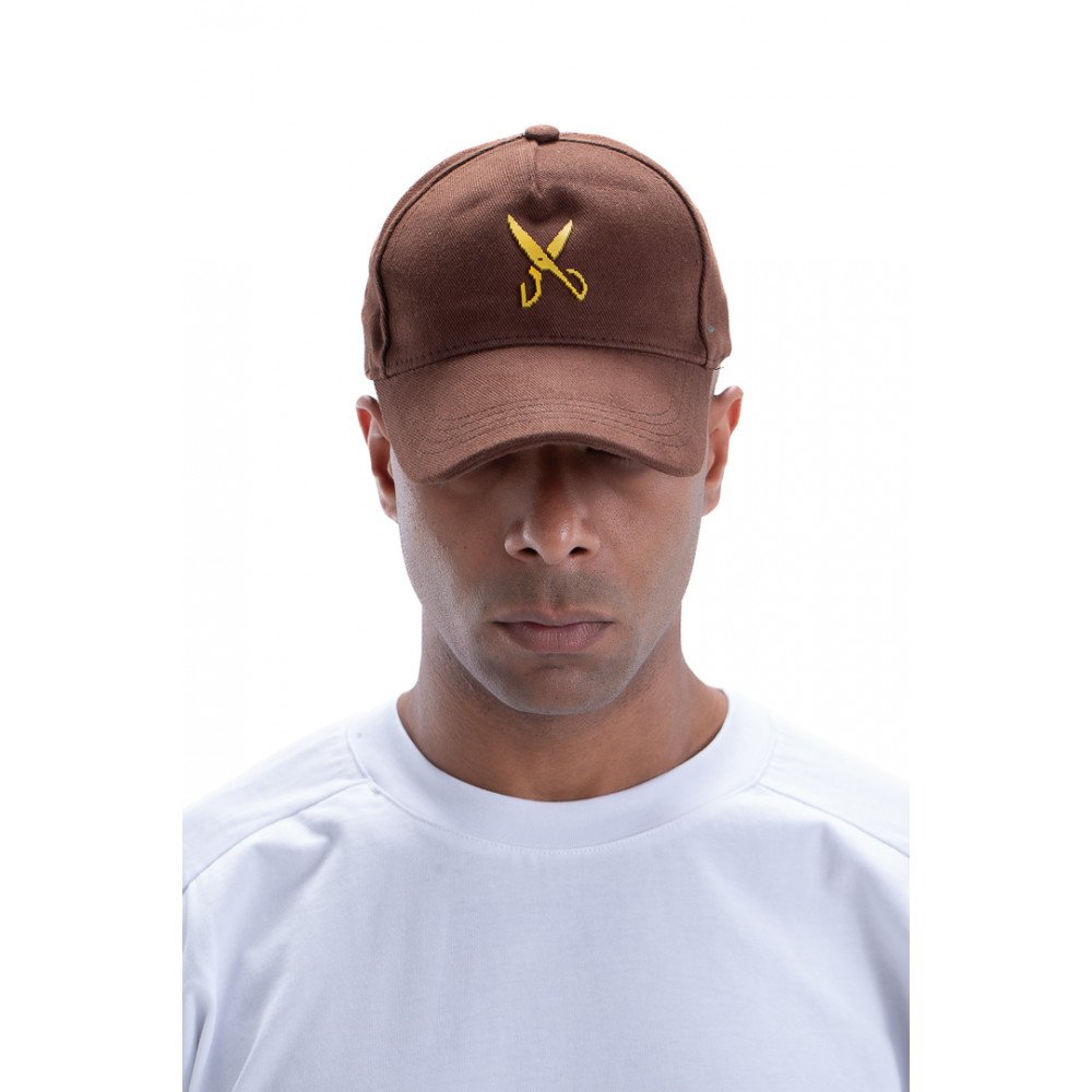 Cap zigzag - Brown