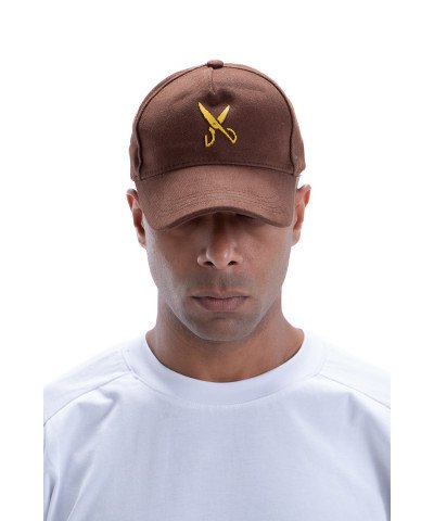 Cap zigzag - Brown