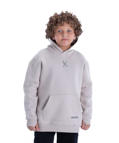Kids Hoodie Zigzag - Beige Kids Hoodie Zigzag - Beige