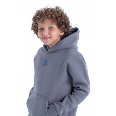 Kids Hoodie Zigzag - Gray