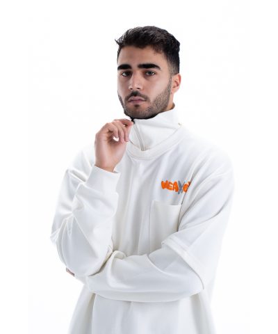 weaver sweatshirt oversize - white weaver sweatshirt oversize - white