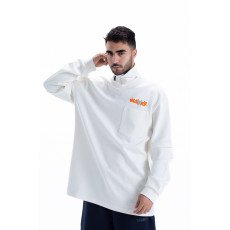 weaver sweatshirt oversize - white