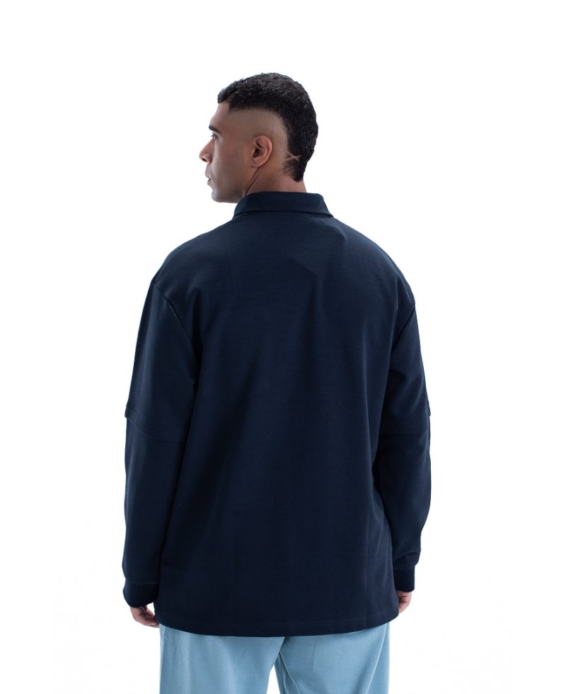 weaver sweatshirt oversize - navy blue