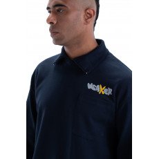 weaver sweatshirt oversize - navy blue