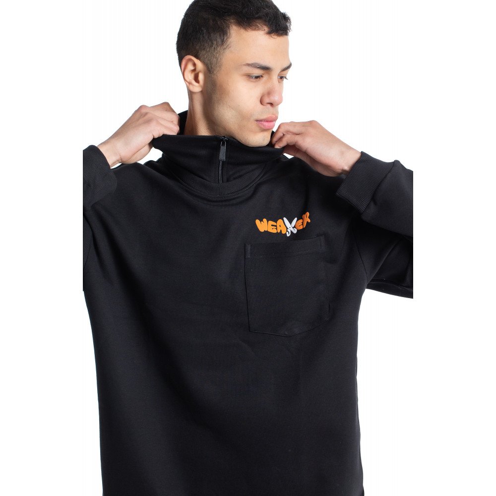 weaver sweatshirt oversize - Black weaver sweatshirt oversize - Black