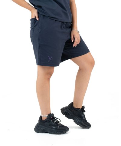 Plain Short with zigzag logo -Gray