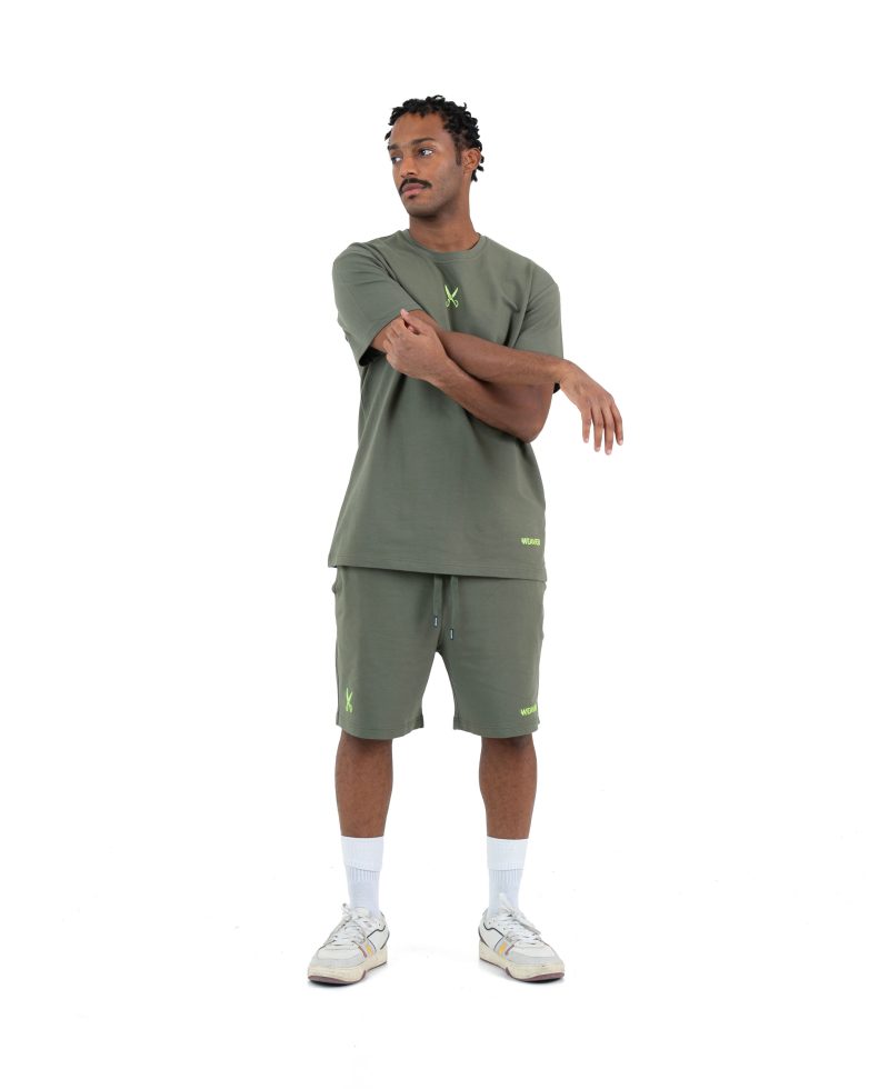 Plain Short with zigzag logo -Oily Plain Short with zigzag logo -Oily