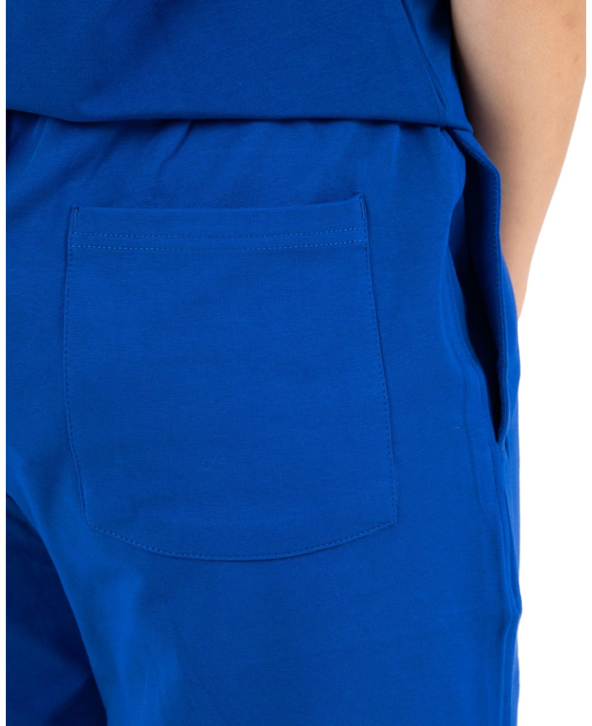 Plain Short with zigzag logo -Blue