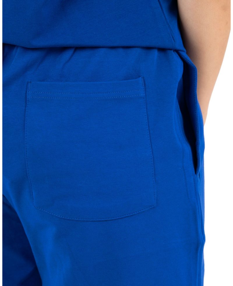 Plain Short with zigzag logo -Blue