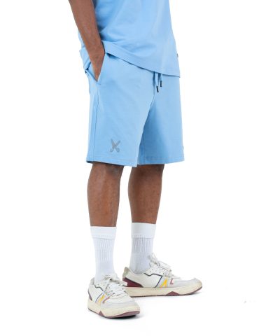 Plain Short with zigzag logo -Baby Blue Plain Short with zigzag logo -Baby Blue