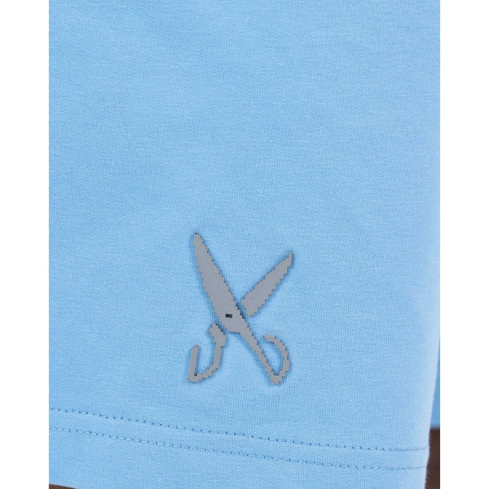 Plain Short with zigzag logo -Baby Blue Plain Short with zigzag logo -Baby Blue
