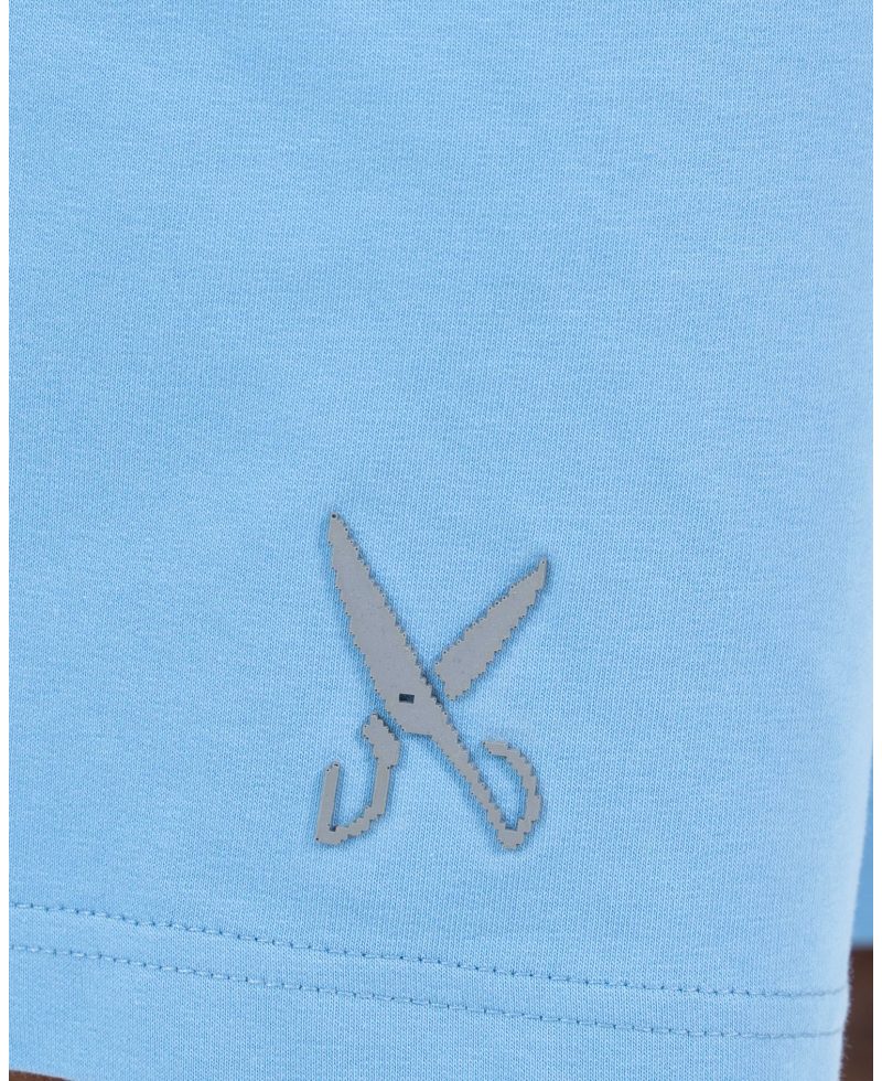 Plain Short with zigzag logo -Baby Blue