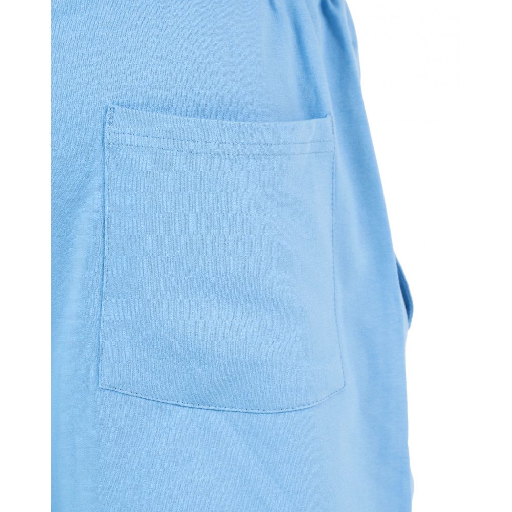 Plain Short with zigzag logo -Baby Blue Plain Short with zigzag logo -Baby Blue