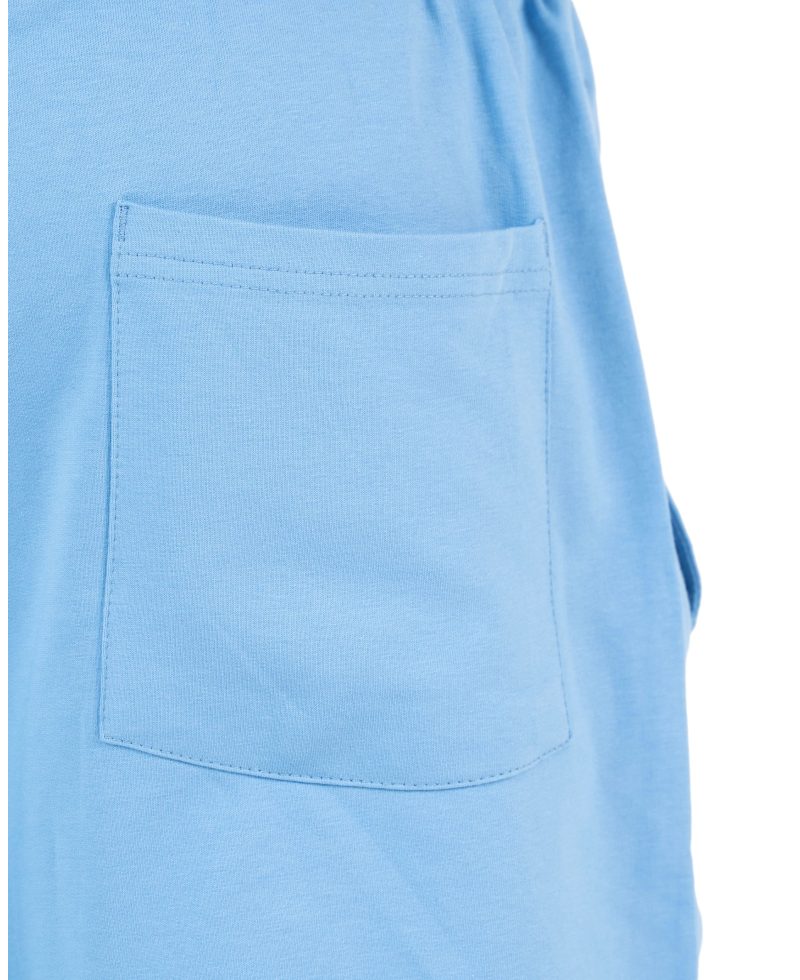 Plain Short with zigzag logo -Baby Blue