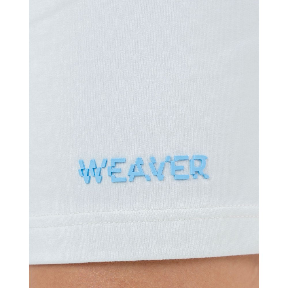 Plain Short with zigzag logo -White