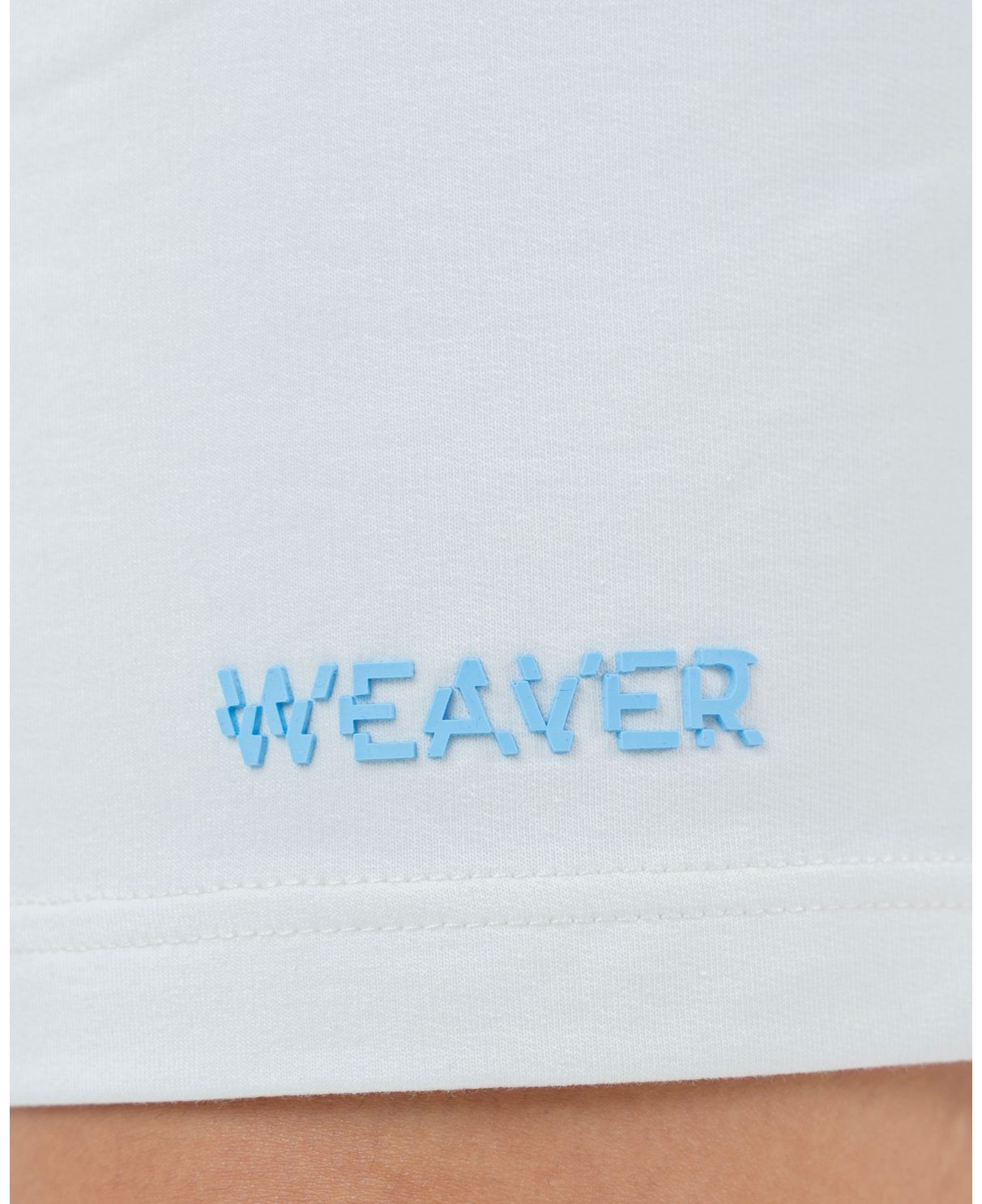 Plain Short with zigzag logo -White