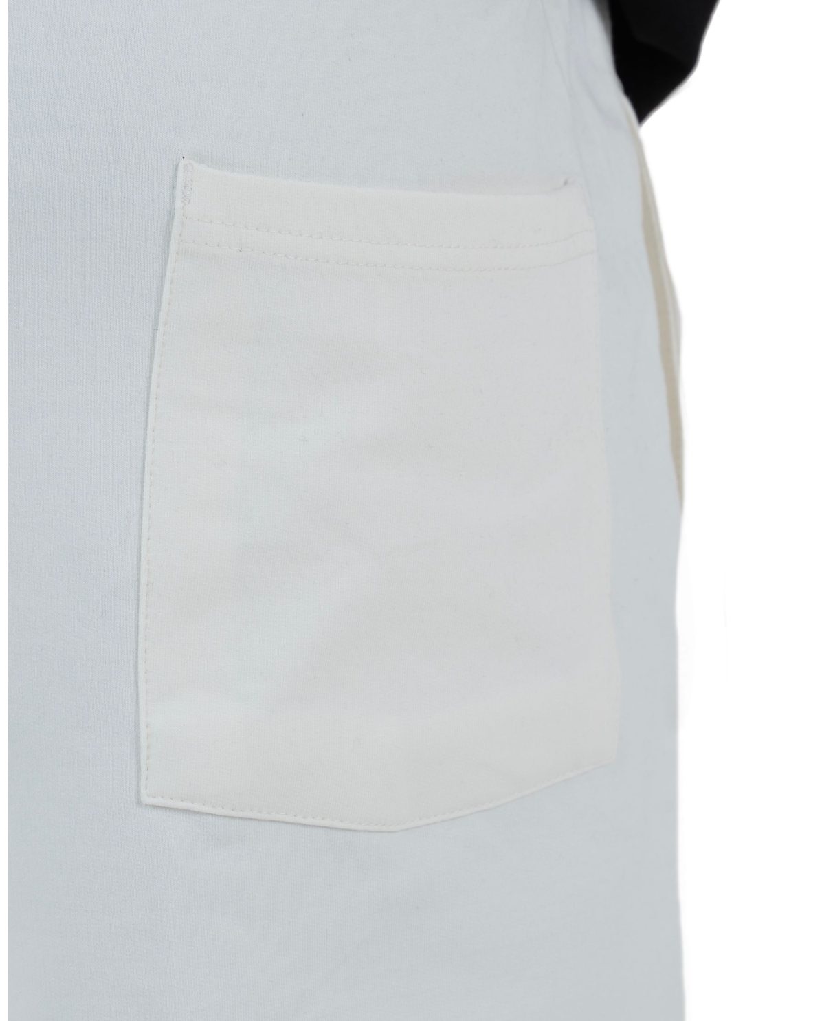 Plain Short with zigzag logo -White