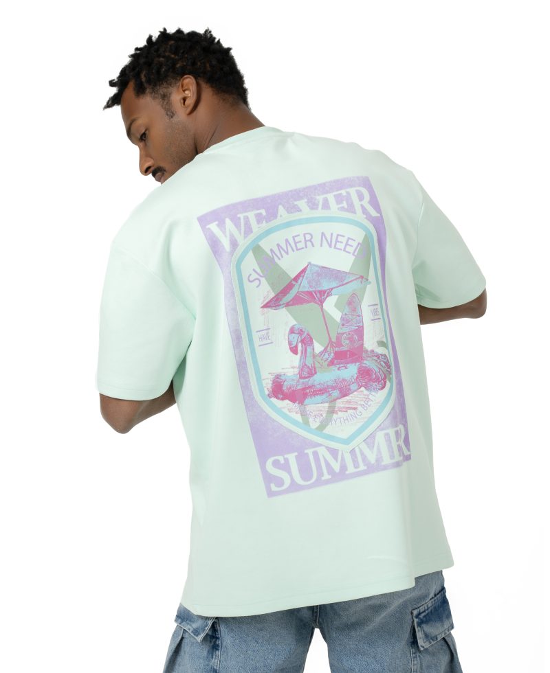 Need summer oversized T-shirt - Light Green
