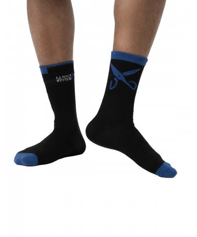 Plain Socks - Black / Blue