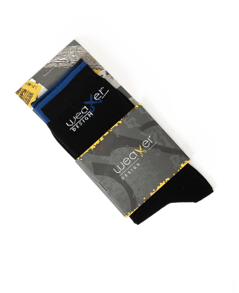 Plain Socks - Black / Blue