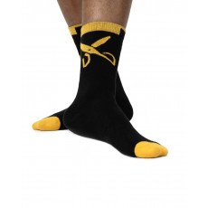 Plain Socks - Black / Yellow