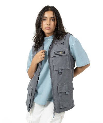 Cargo vest - Light Gray