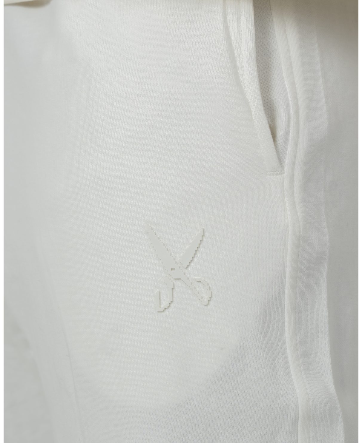 Pants zigzag logo - White