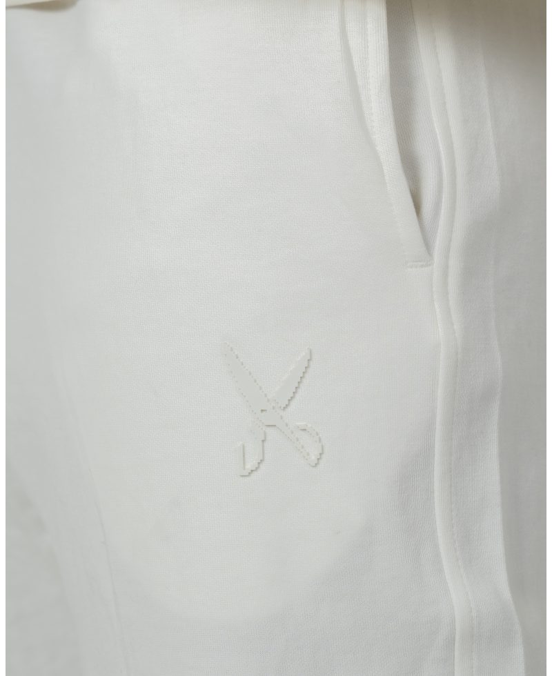 Pants zigzag logo - White