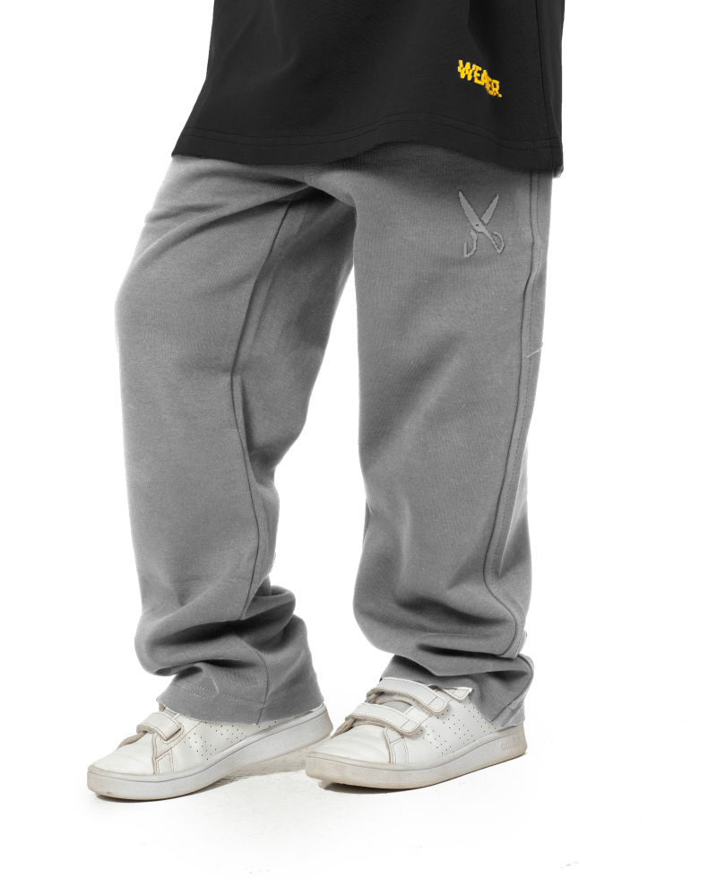 Kids Pants zigzag logo - Gray