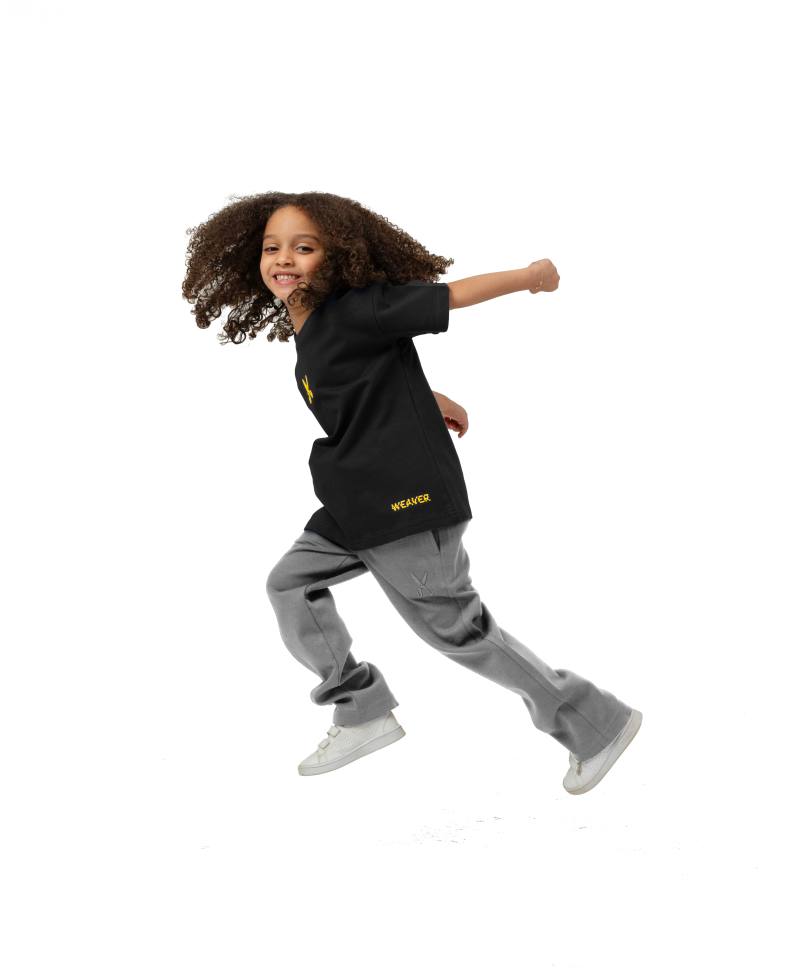Kids Pants zigzag logo - Gray