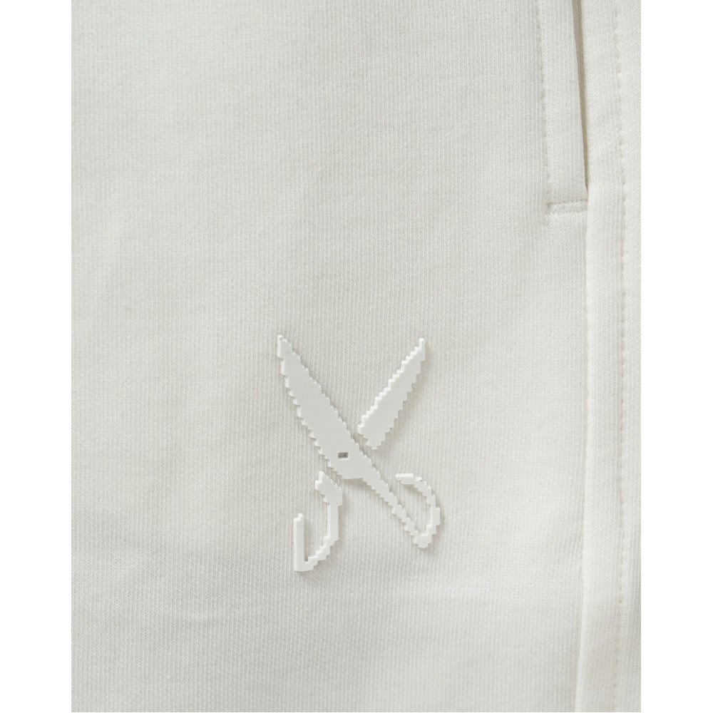 Kids Pants zigzag logo - White