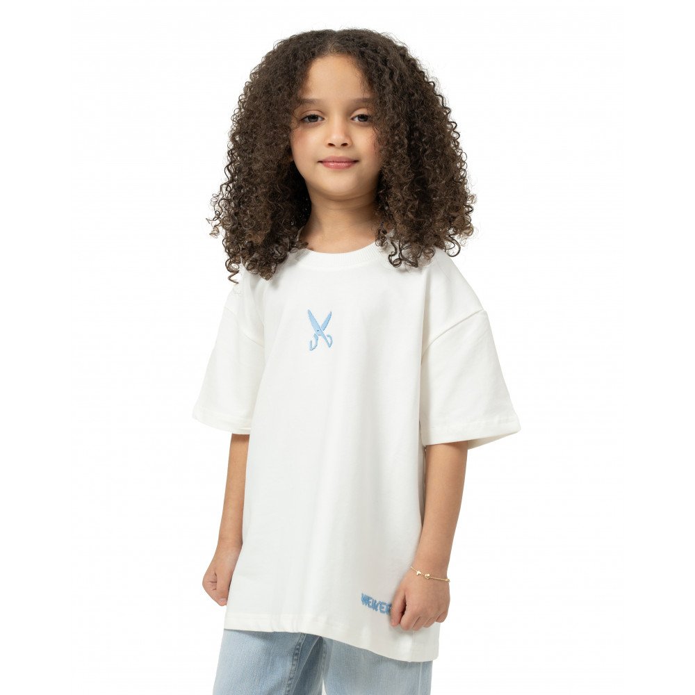 Kids Plain T-shirt zigzag logo - Off White