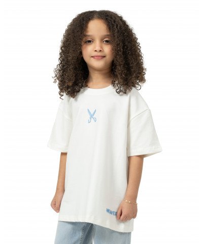 Kids Plain T-shirt zigzag logo - Off White
