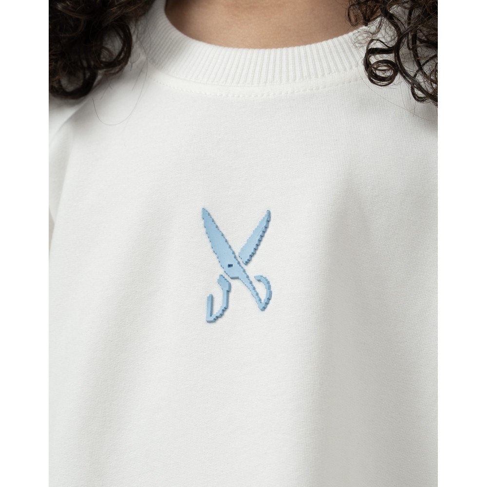Kids Plain T-shirt zigzag logo - Off White