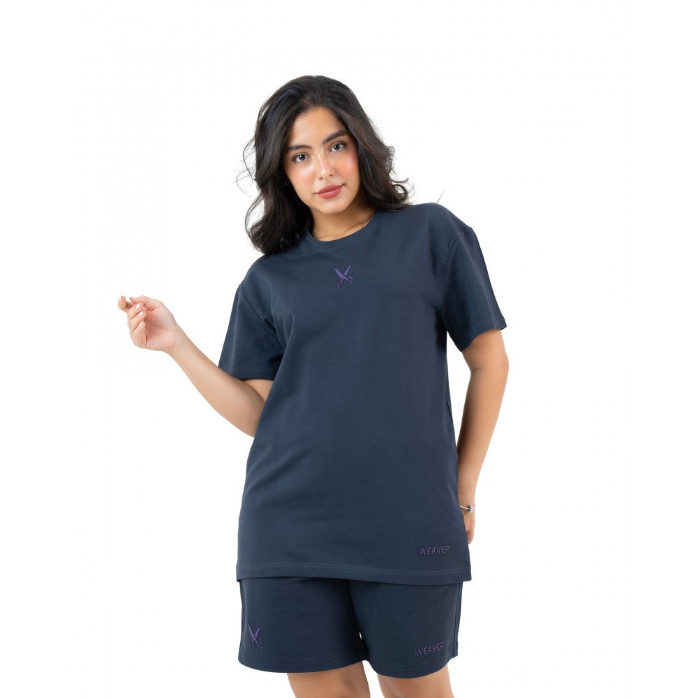 Plain T-shirt with zigzag logo - Gray