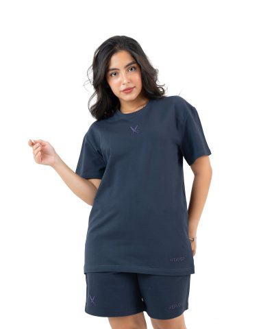 Plain T-shirt with zigzag logo - Gray Plain T-shirt with zigzag logo - Gray