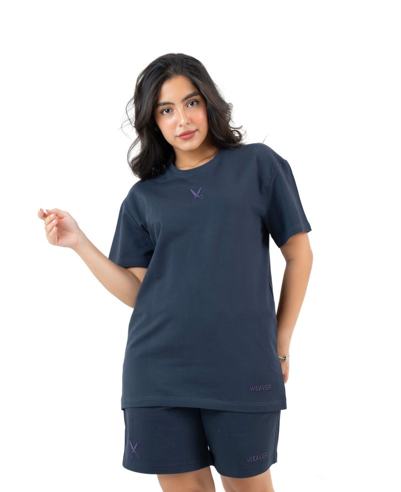 Plain T-shirt with zigzag logo - Gray