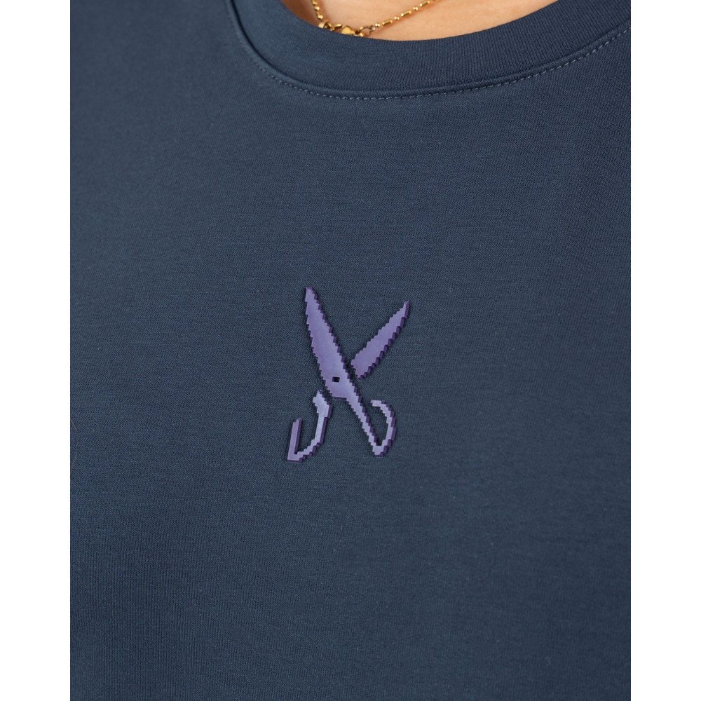 Plain T-shirt with zigzag logo - Gray