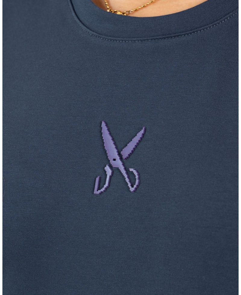Plain T-shirt with zigzag logo - Gray