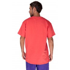 Plain T-shirt with zigzag logo - Coral